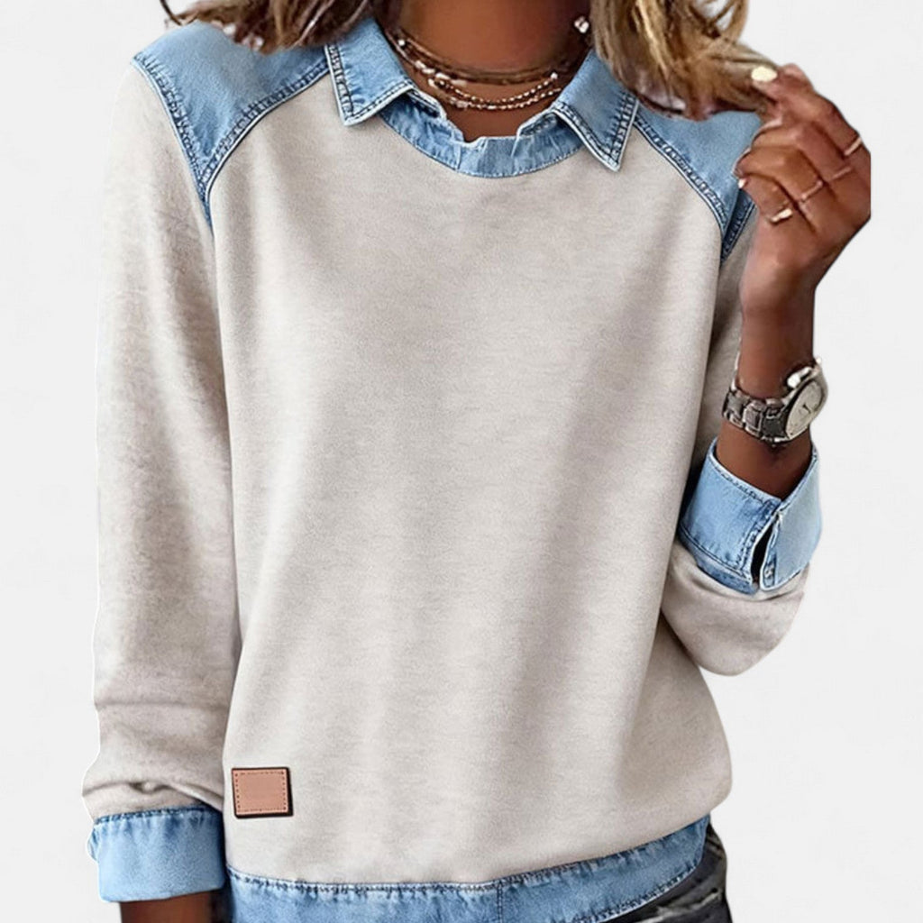 Davellia | Casual Chic Denim Top