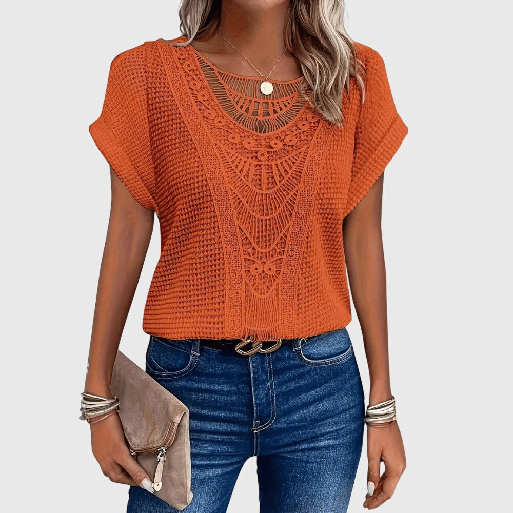 Davellia | Women's Ibiza Lace Elegant Top