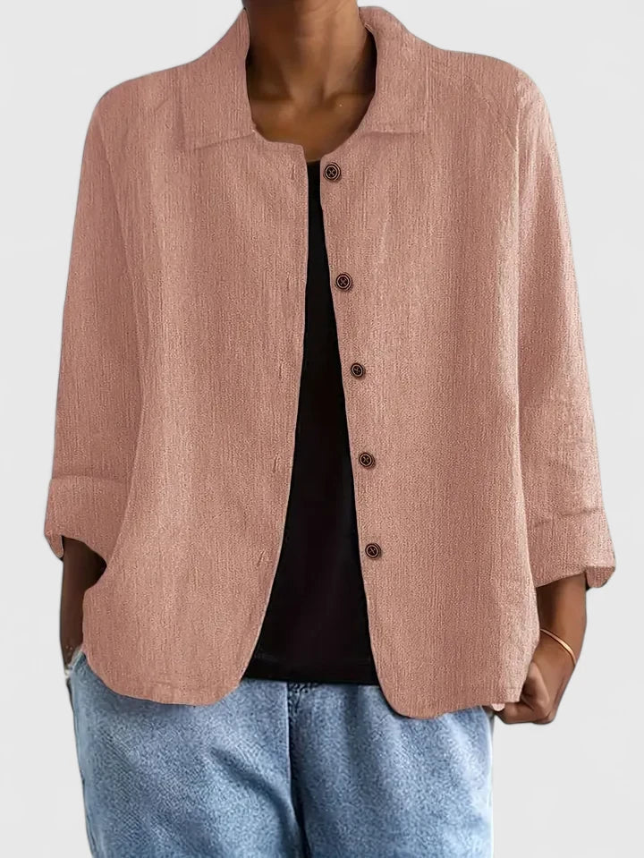 Davellia | Women’s Casual Button-Up Jacket Blouse