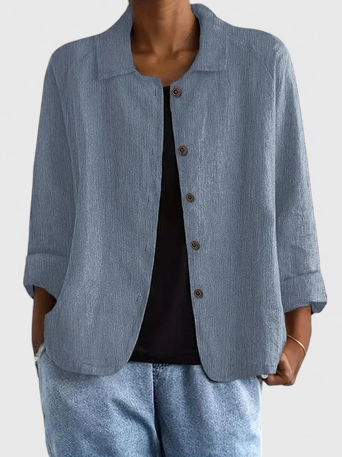 Davellia | Women’s Casual Button-Up Jacket Blouse