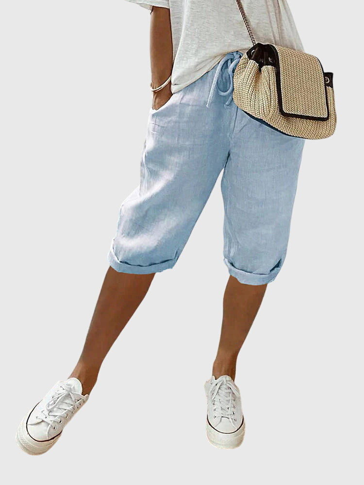 Davellia | Women’s Casual Summer Knee-Length Pants