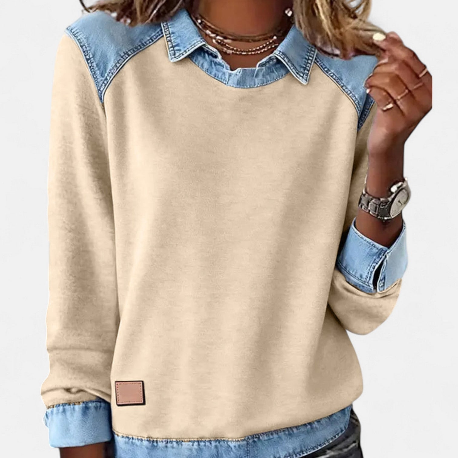 Davellia | Casual Chic Denim Top