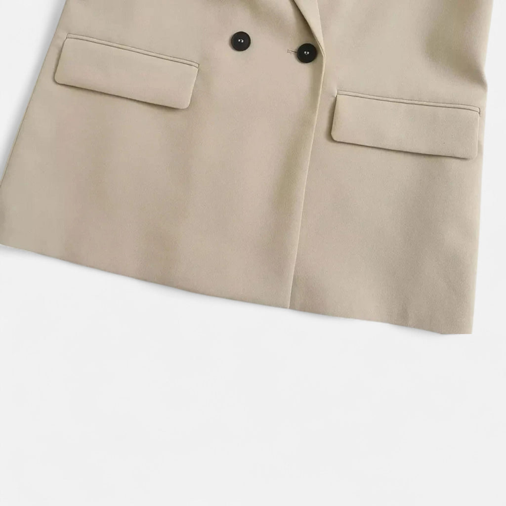 Davellia | Women’s Double-Breasted Vintage Blazer