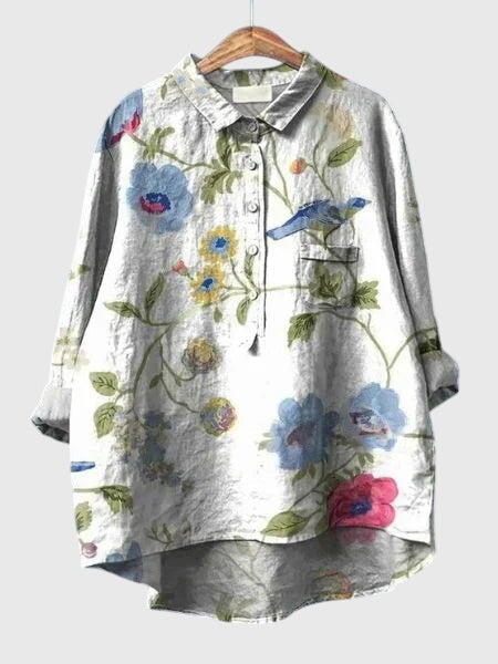 Davellia | Women’s Floral Button-Up Blouse