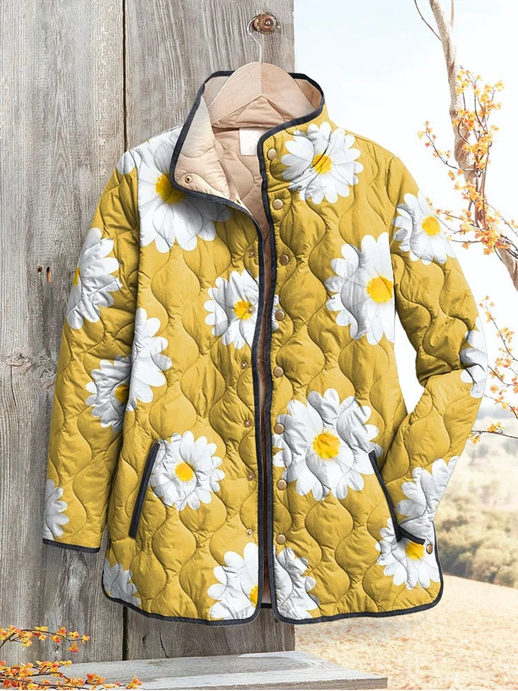 Davellia | Charming Daisy Pattern Women's Jacket