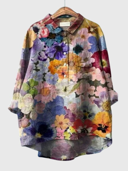 Davellia | Women’s Floral Button-Up Blouse
