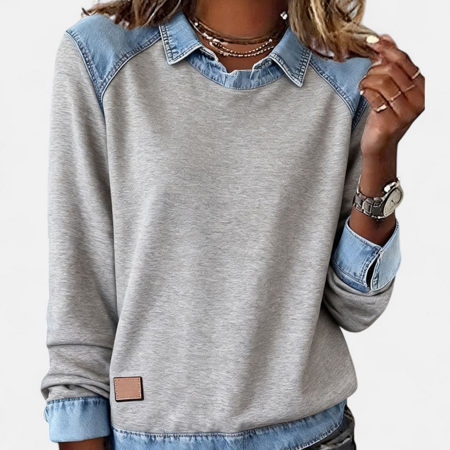 Davellia | Casual Chic Denim Top