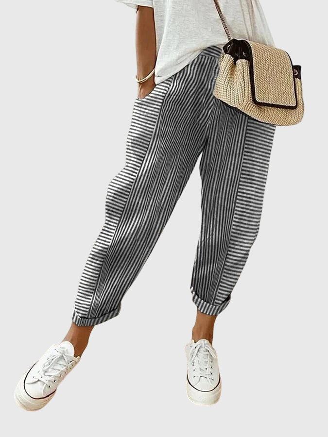 Davellia | Women’s Striped Casual Pants
