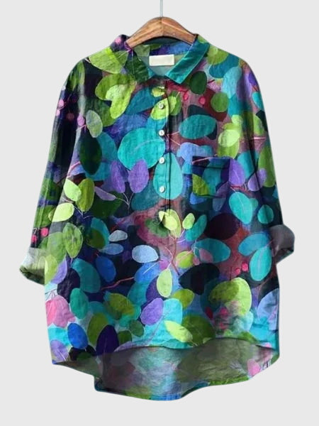 Davellia | Women’s Floral Button-Up Blouse