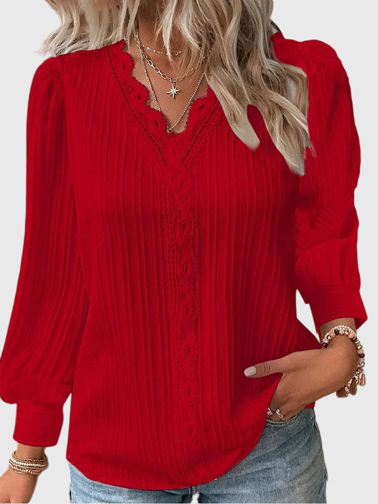 Davellia | Vintage Boho Lace Blouse