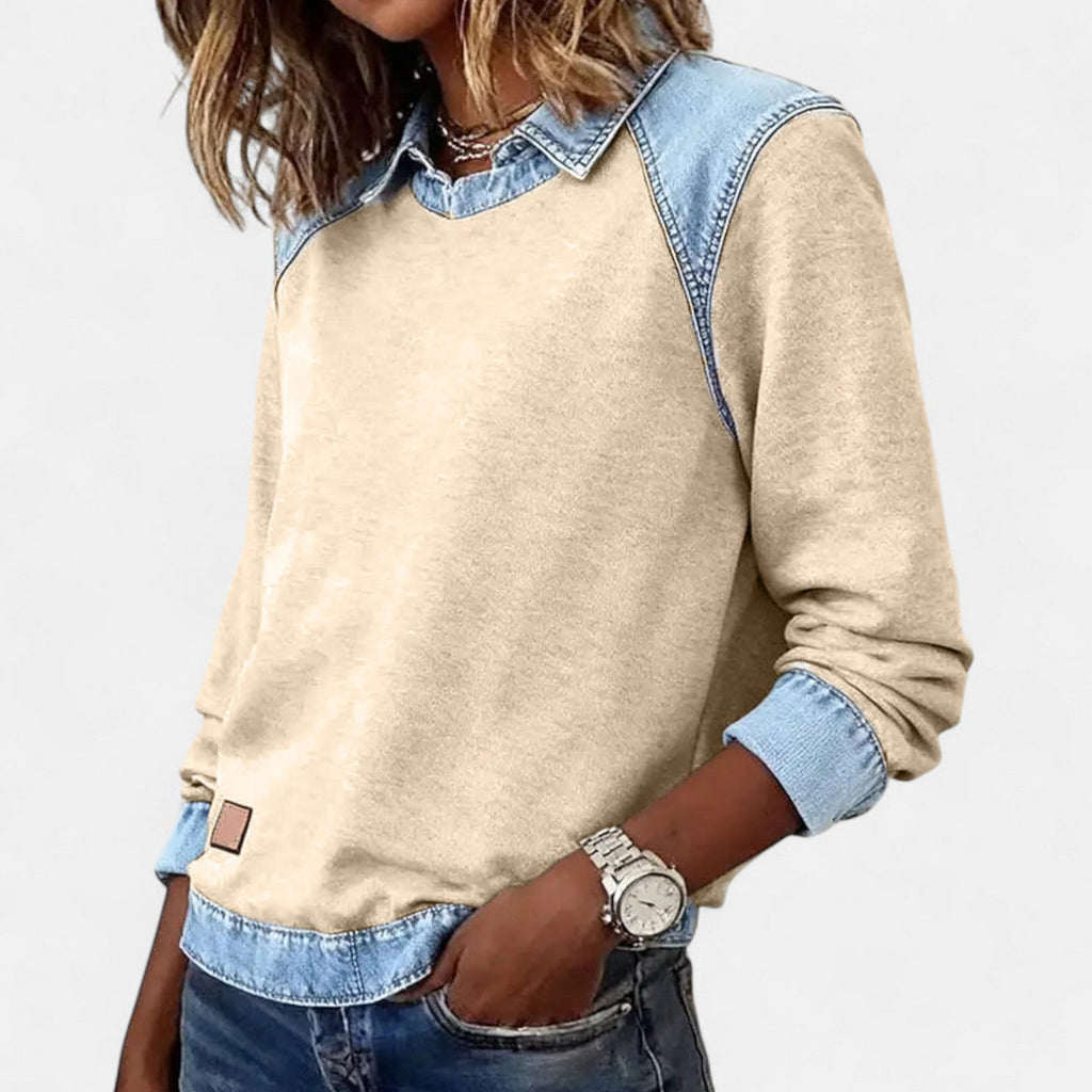 Davellia | Casual Chic Denim Top
