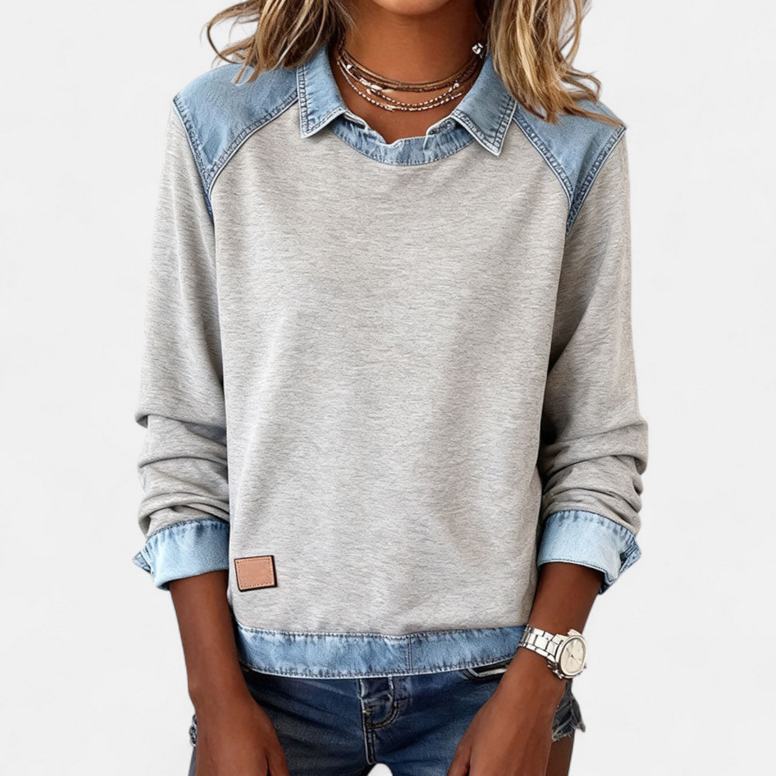 Davellia | Casual Chic Denim Top