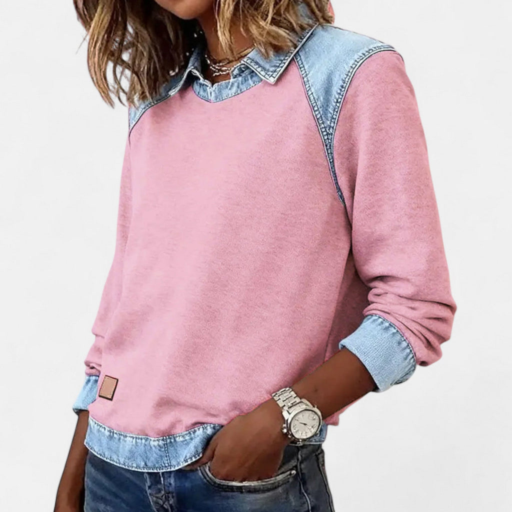 Davellia | Casual Chic Denim Top