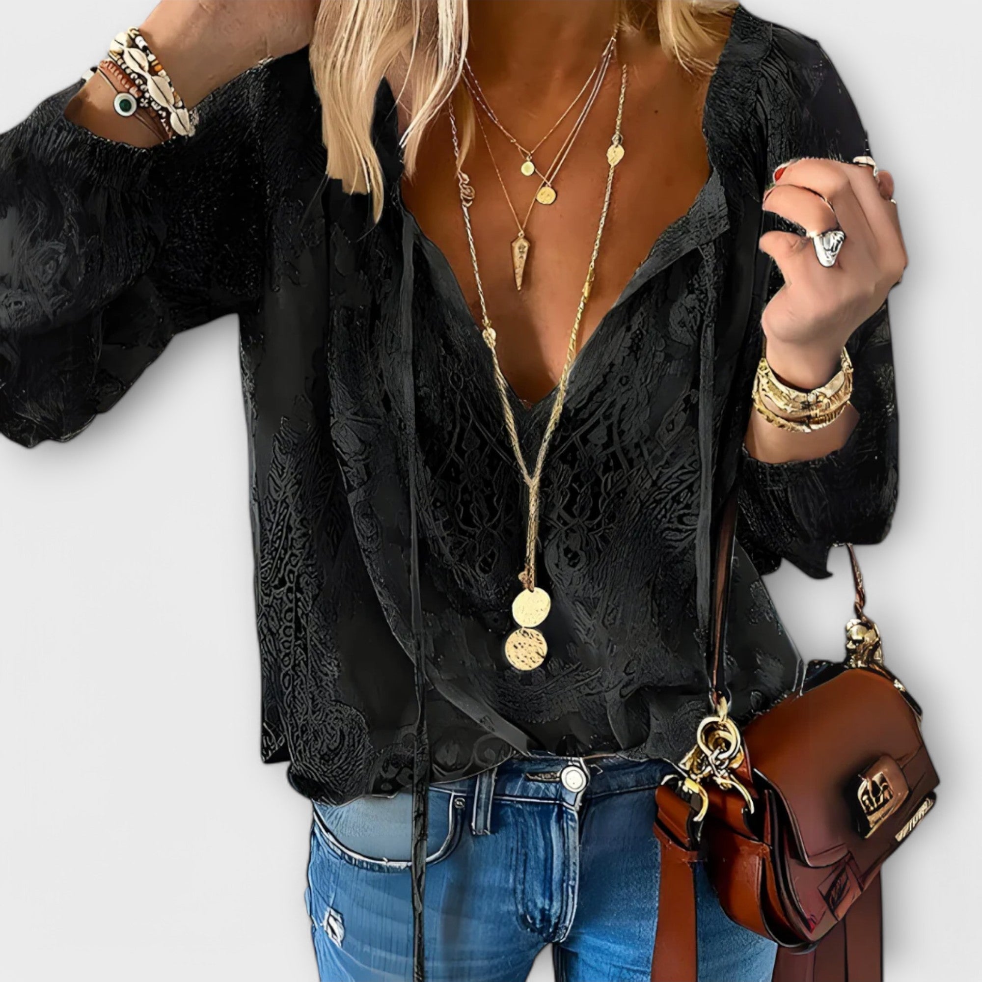 Davellia | Elegant Bohemian Blouse