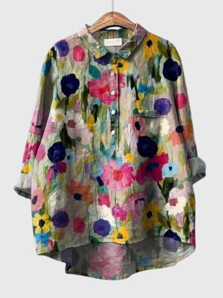 Davellia | Women’s Floral Button-Up Blouse
