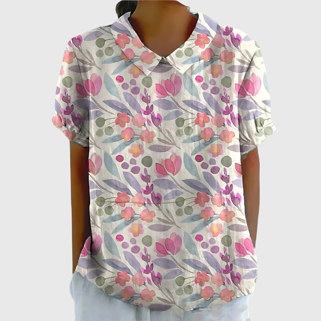 Davellia | Floral Loose Blouse