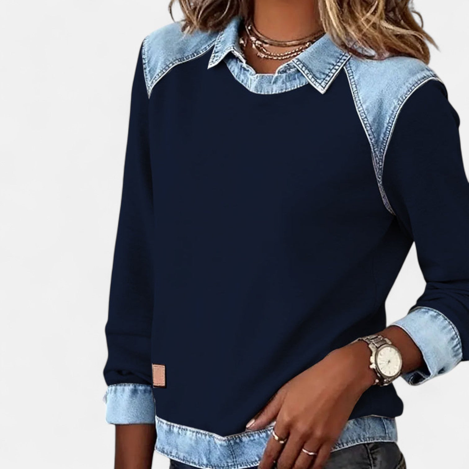 Davellia | Casual Chic Denim Top
