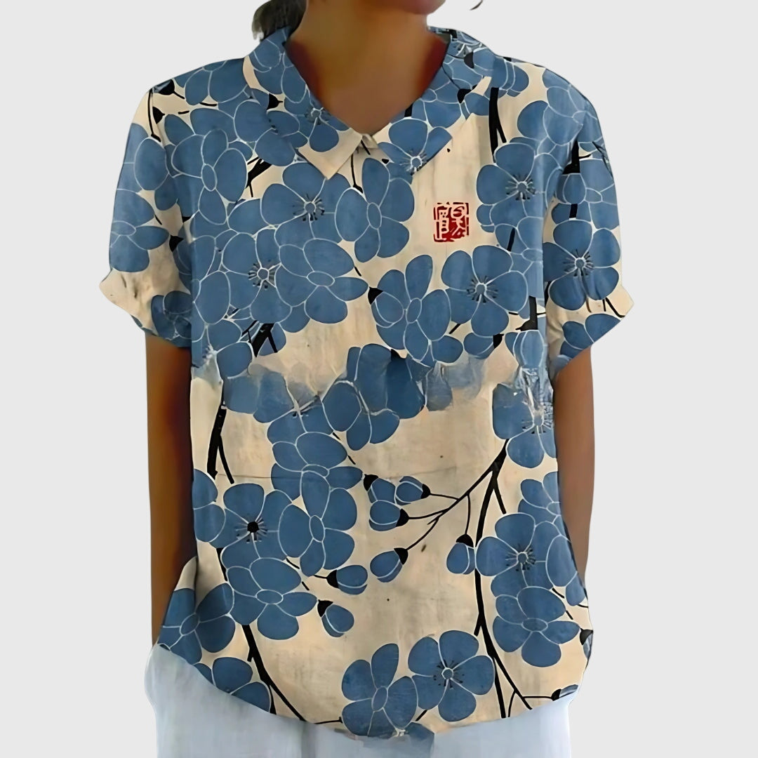 Davellia | Floral Loose Blouse