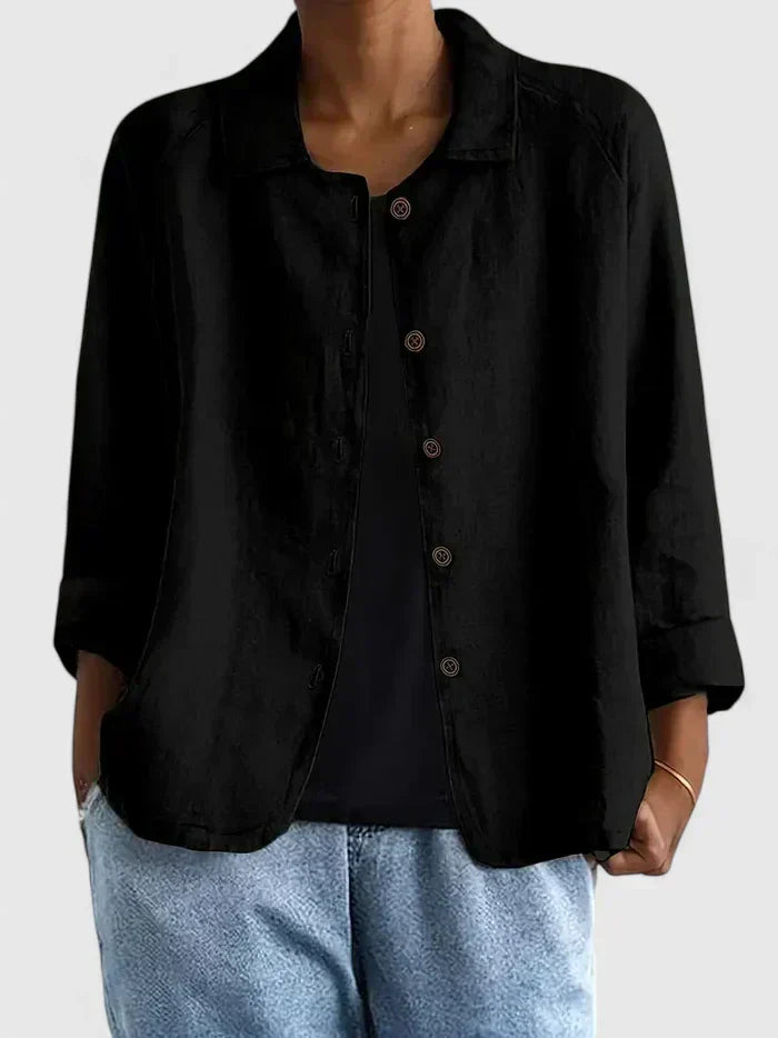 Davellia | Women’s Casual Button-Up Jacket Blouse