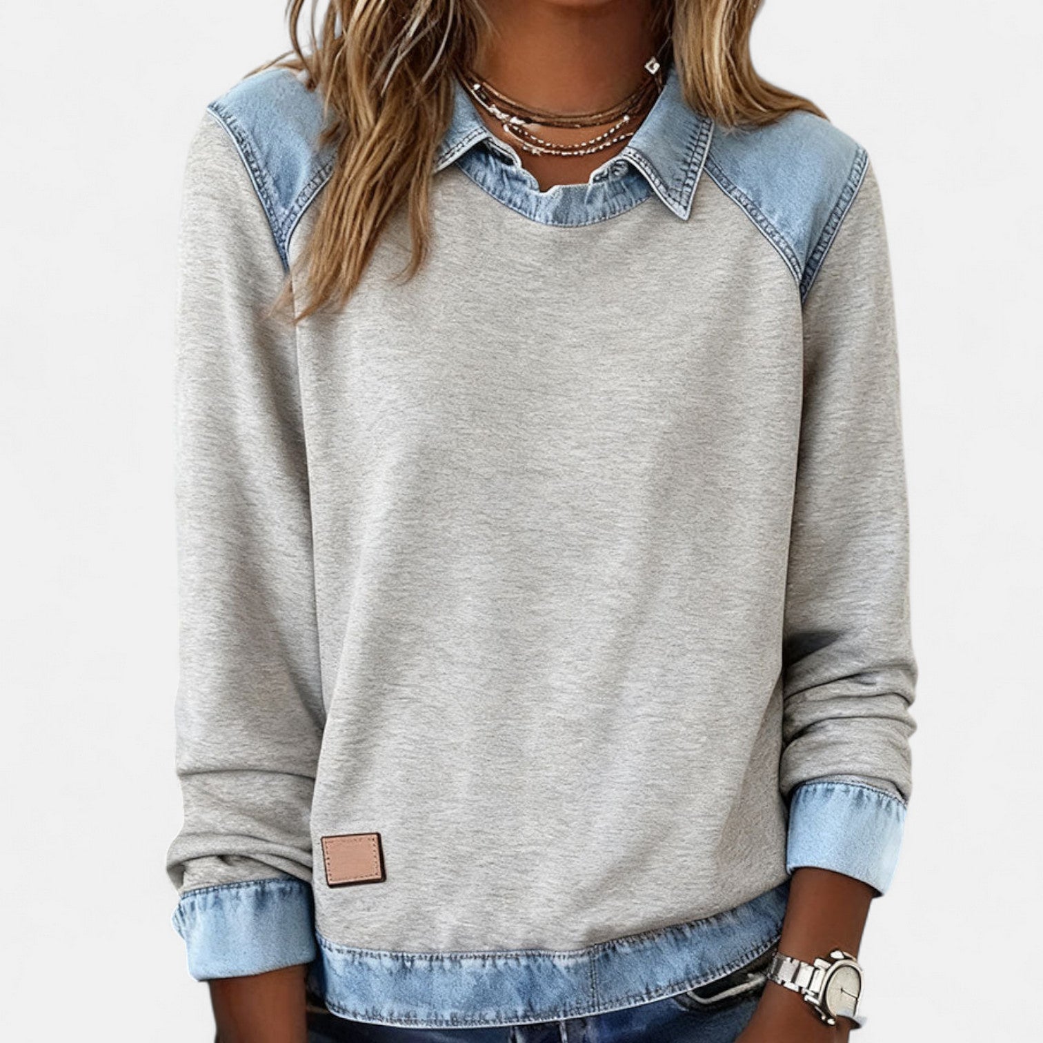 Davellia | Casual Chic Denim Top