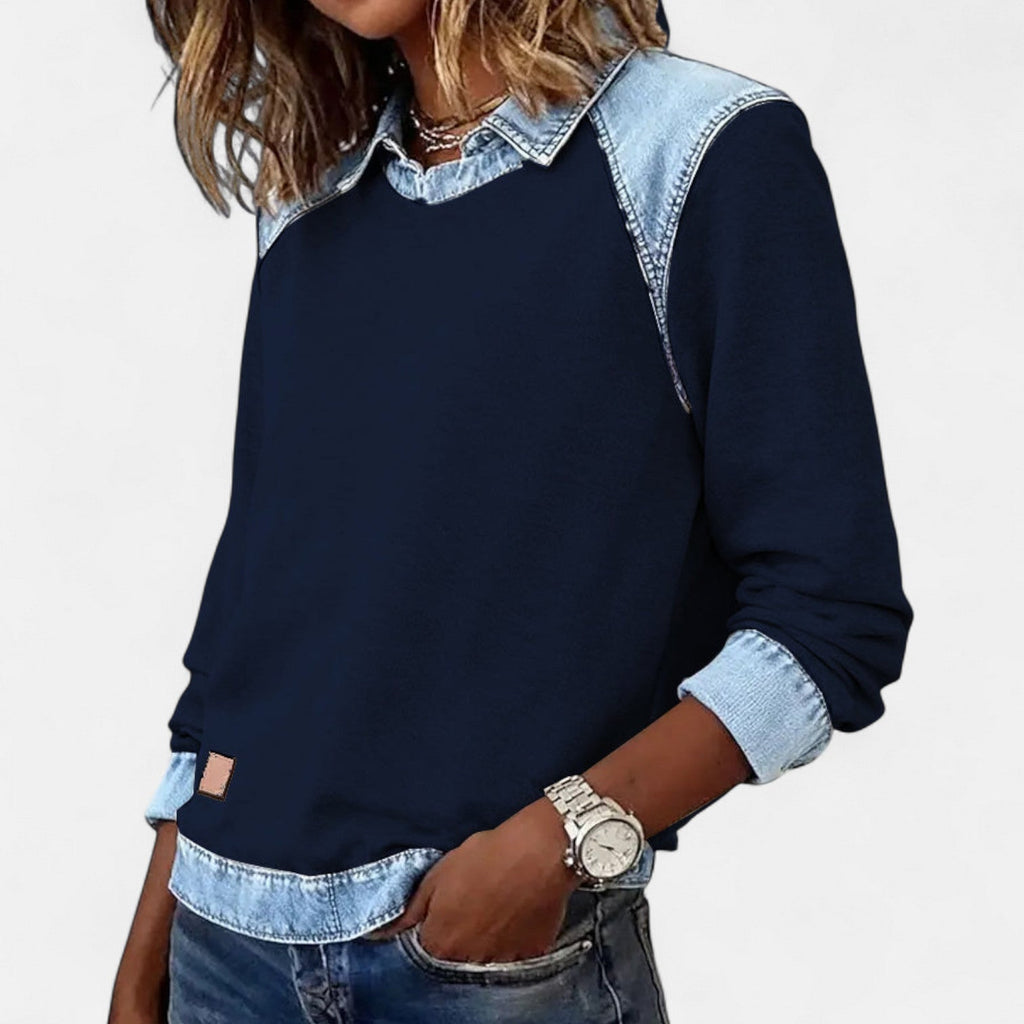 Davellia | Casual Chic Denim Top