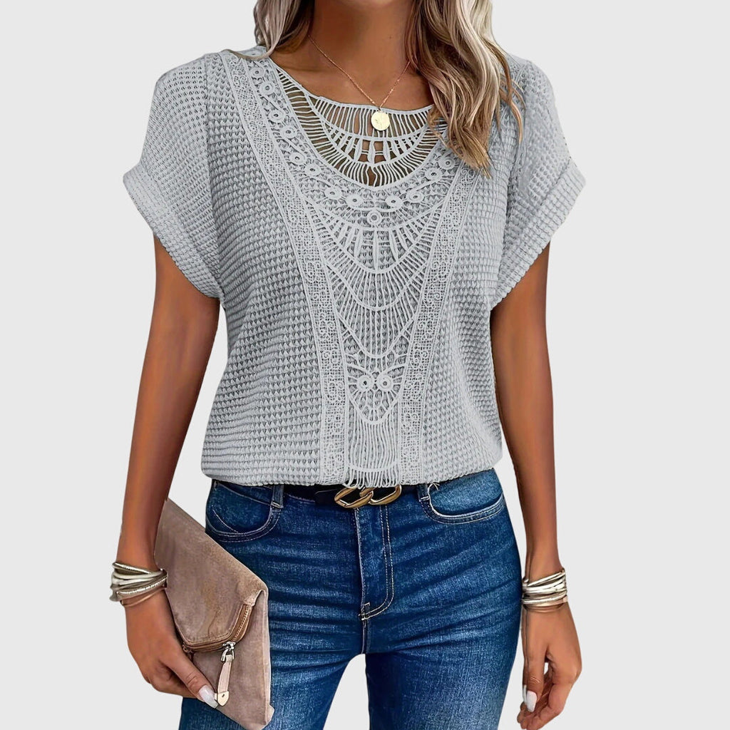 Davellia | Women's Ibiza Lace Elegant Top