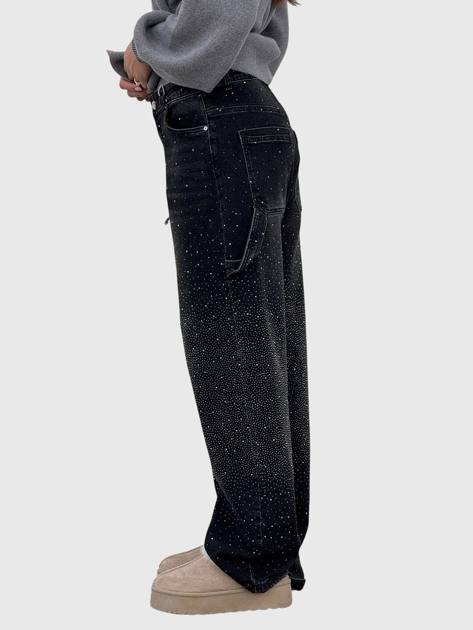 Davellia | Women’s Relaxed Balloon Fit Denim Pants