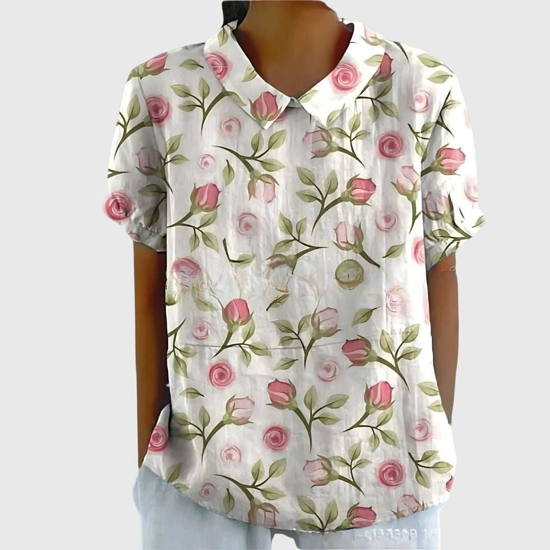 Davellia | Floral Loose Blouse