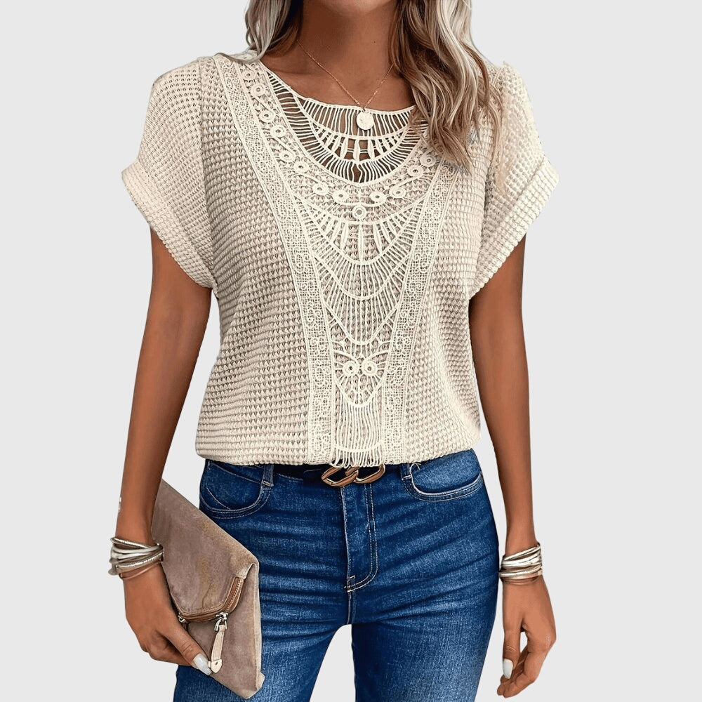Davellia | Women's Ibiza Lace Elegant Top