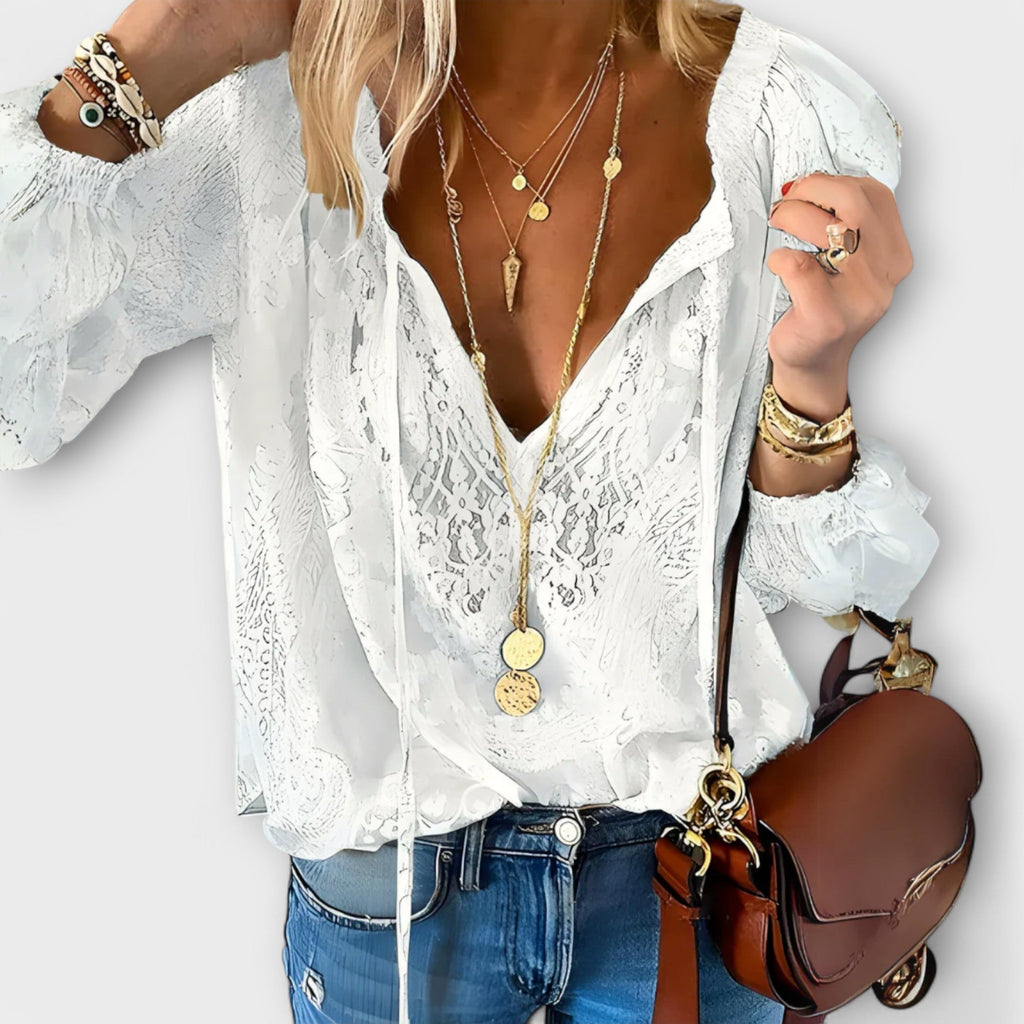 Davellia | Elegant Bohemian Blouse