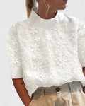 Davellia | Elegant Blouse Stand Collar