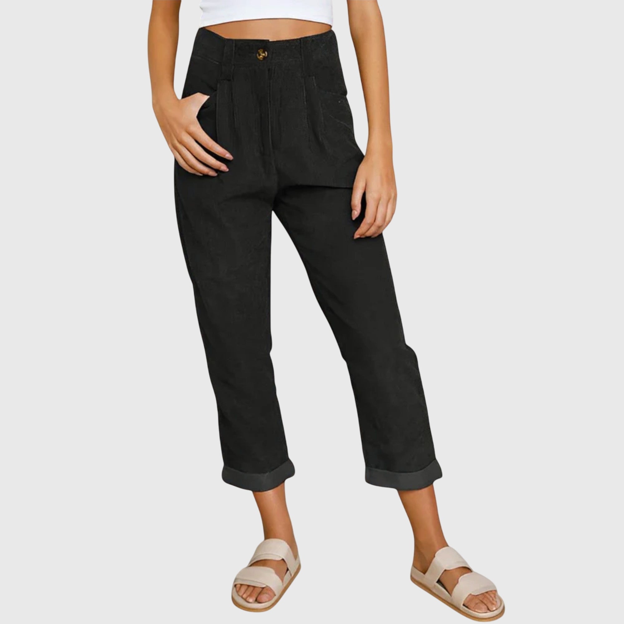 Davellia | Women’s High Waist Tapered Pants