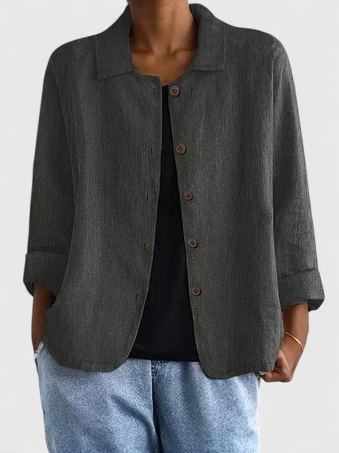 Davellia | Women’s Casual Button-Up Jacket Blouse