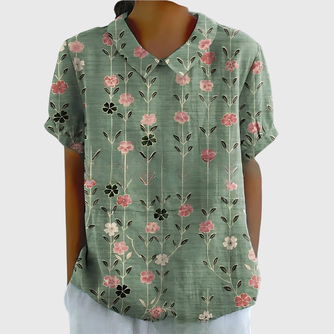 Davellia | Floral Loose Blouse
