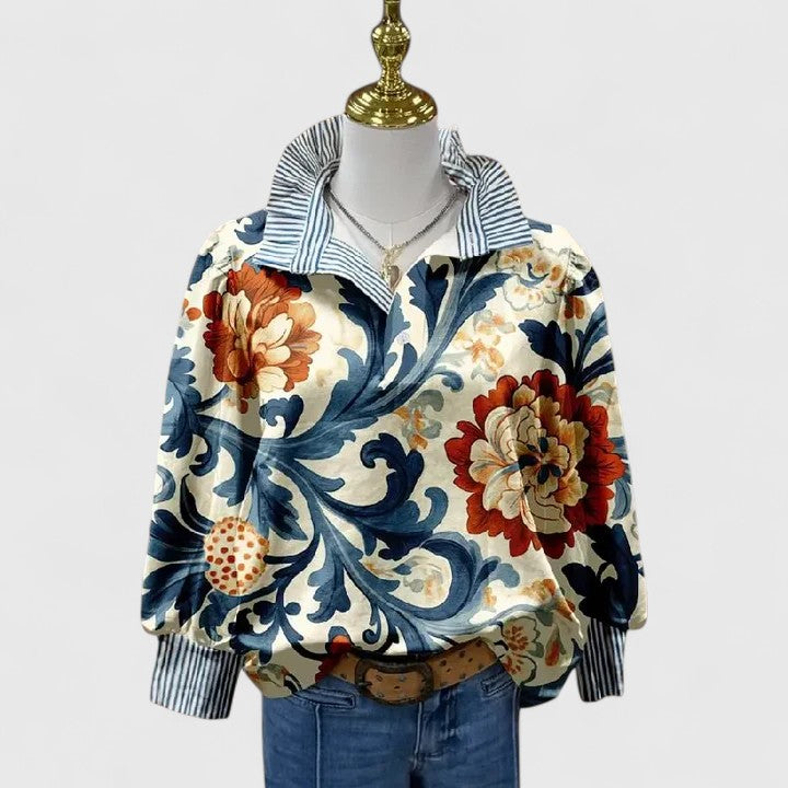 Davellia | Elegant Flower Blouse