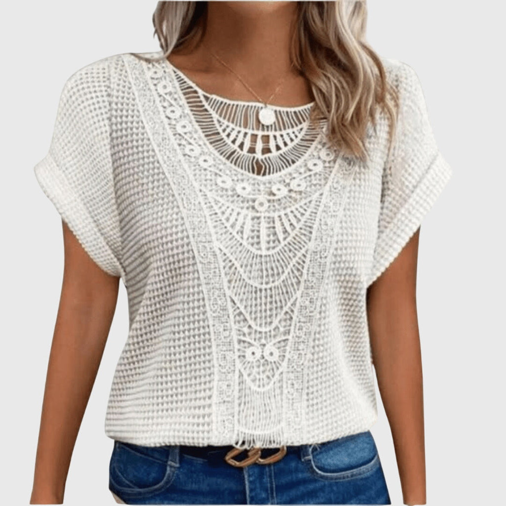 Davellia | Women's Ibiza Lace Elegant Top