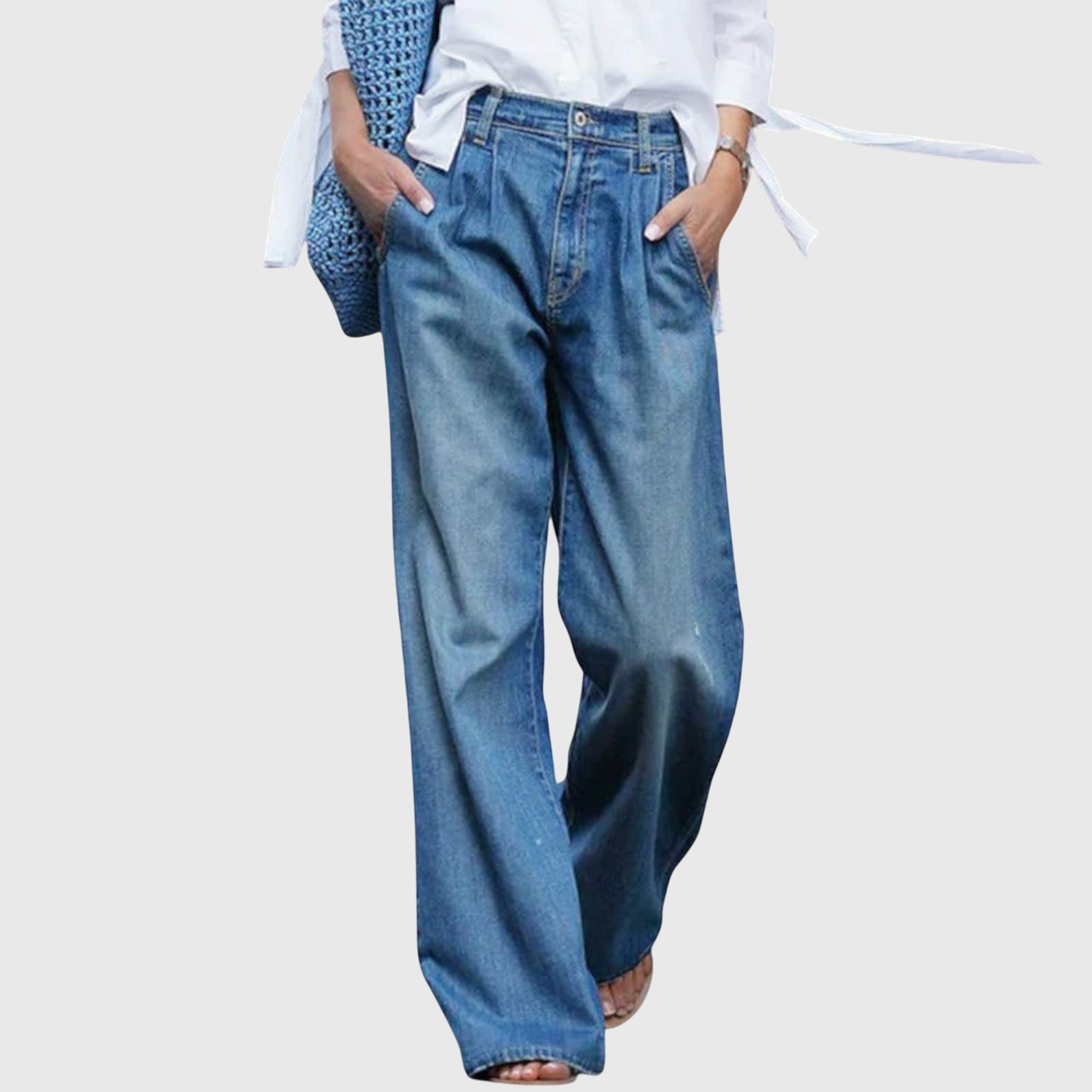 Davellia | Women’s Wide-Leg Denim Pants