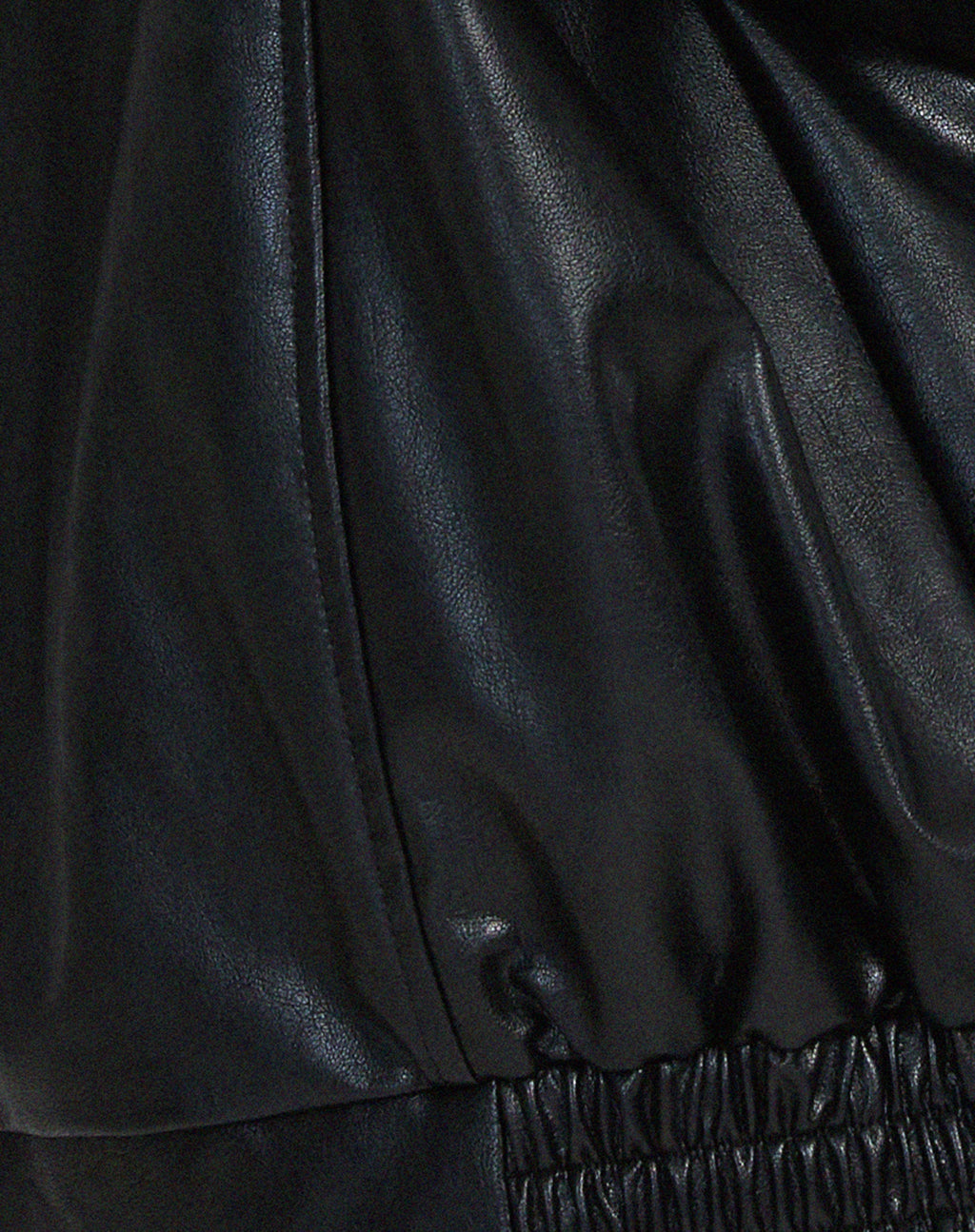 Davellia | Women’s Oversized Leather Bomber Jacket