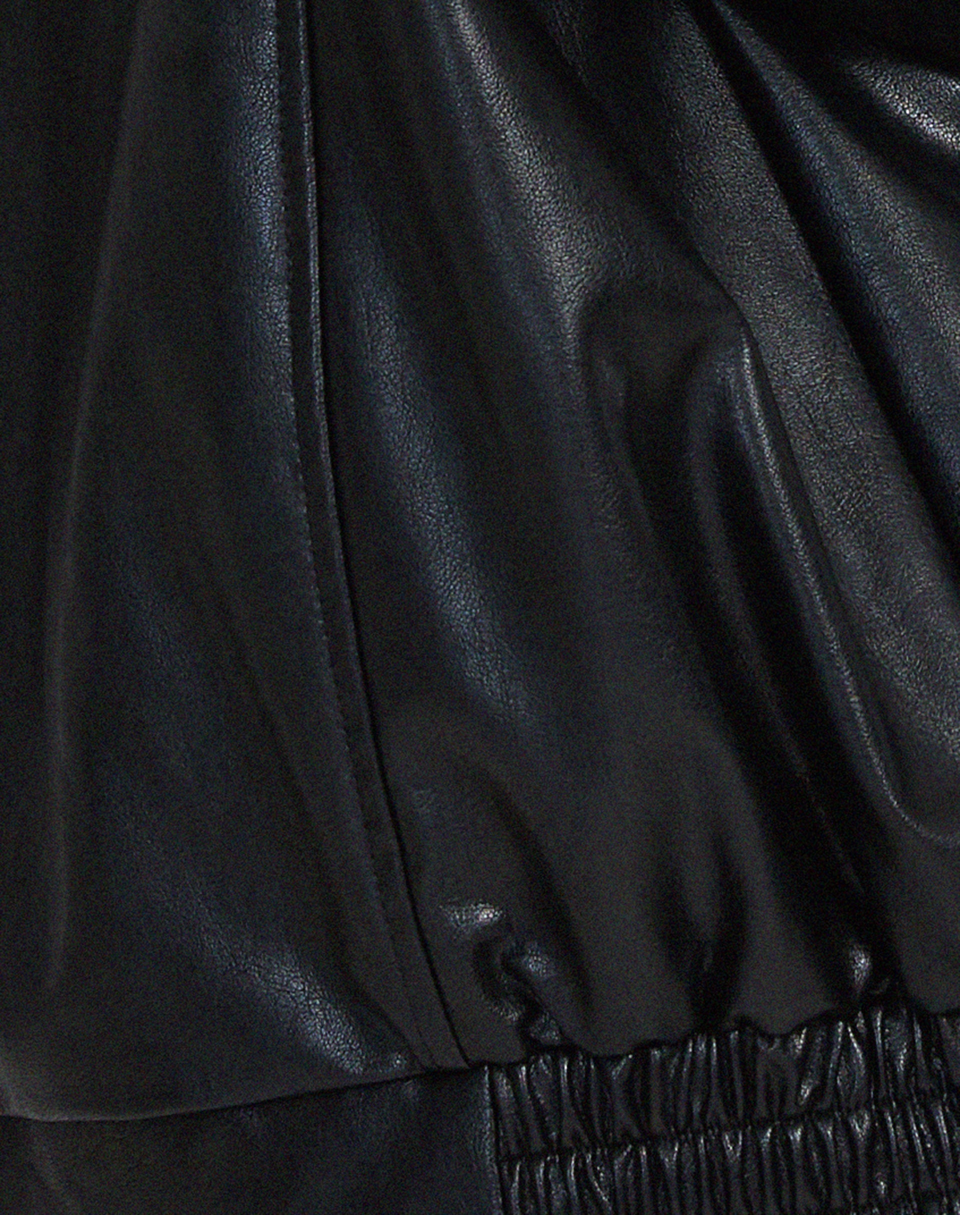 Davellia | Women’s Oversized Leather Bomber Jacket
