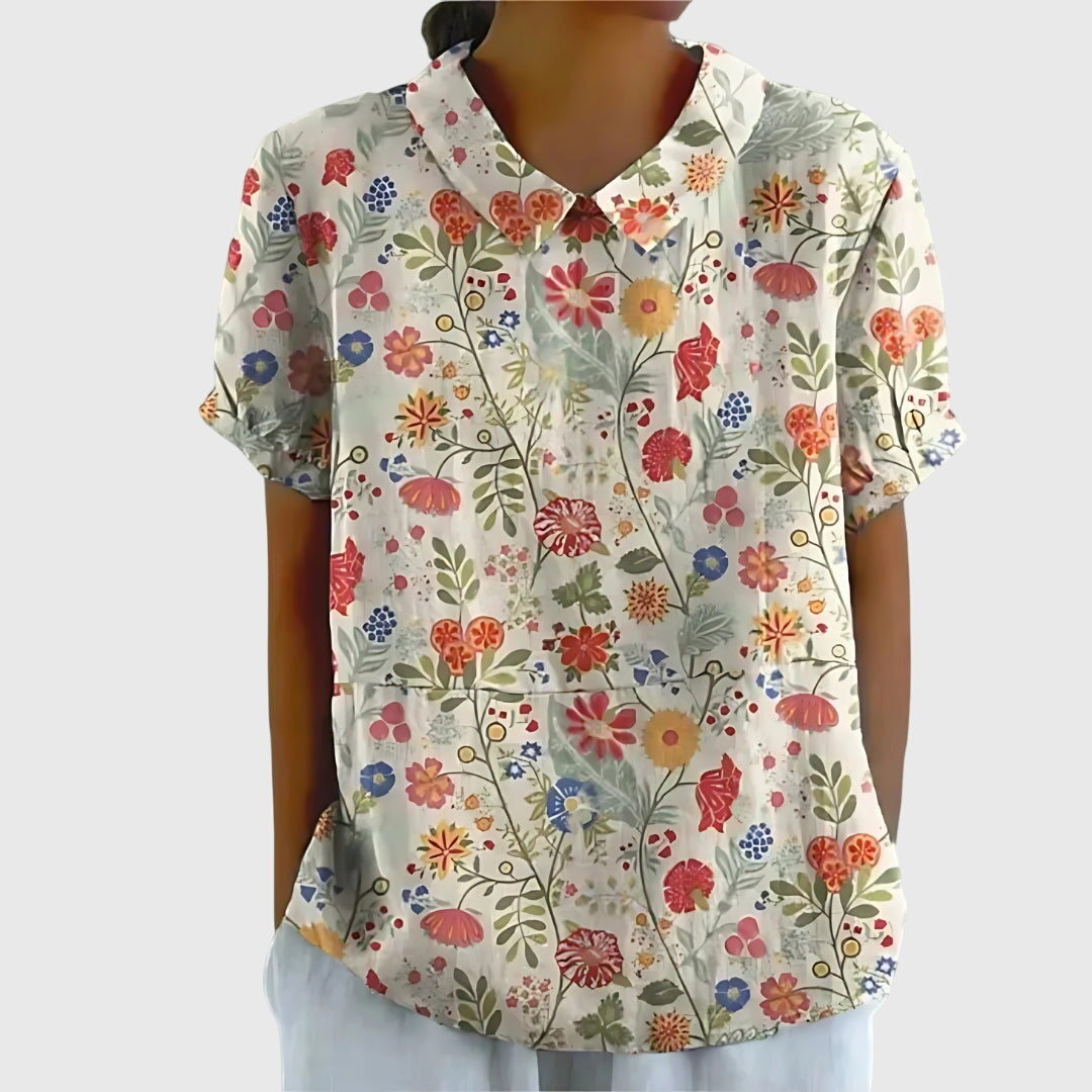 Davellia | Floral Loose Blouse