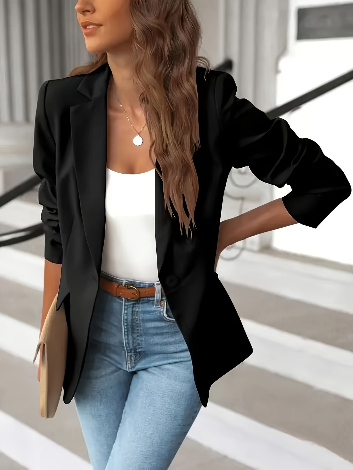 Davellia | Women's Office Single Button Casual Blazer
