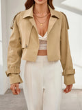 Davellia | Women’s Trendy Cropped Office Wear Jacket