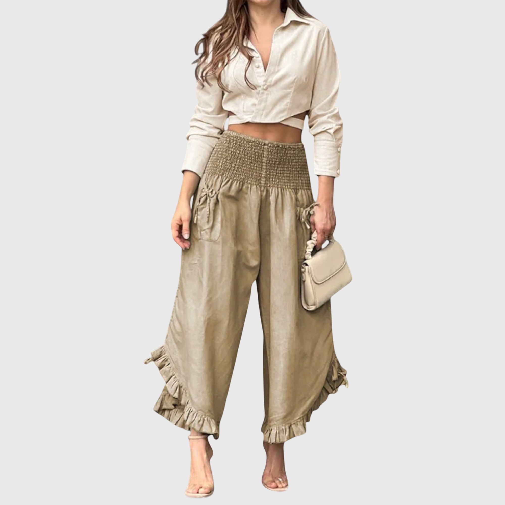 Davellia | Women’s Chic High Waist Wide Pants