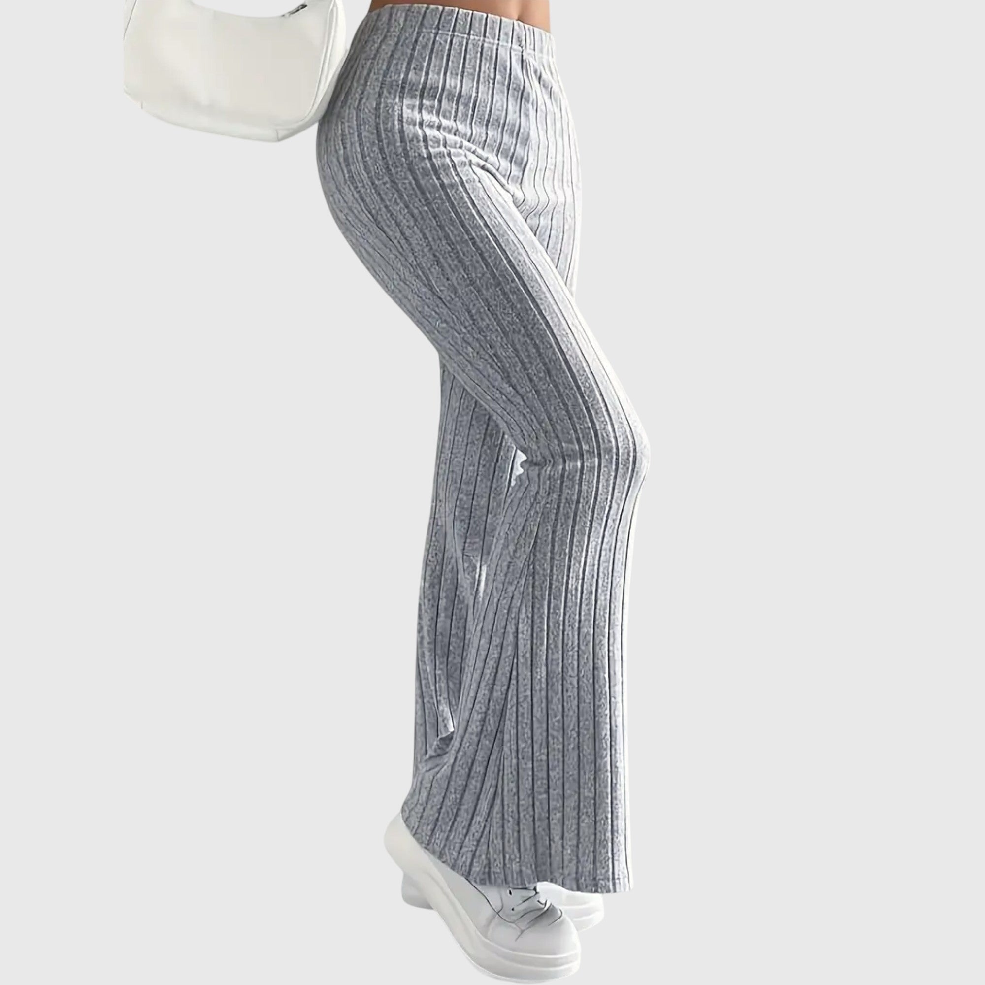 Davellia | Women’s Ribbed Flared Knit Pants