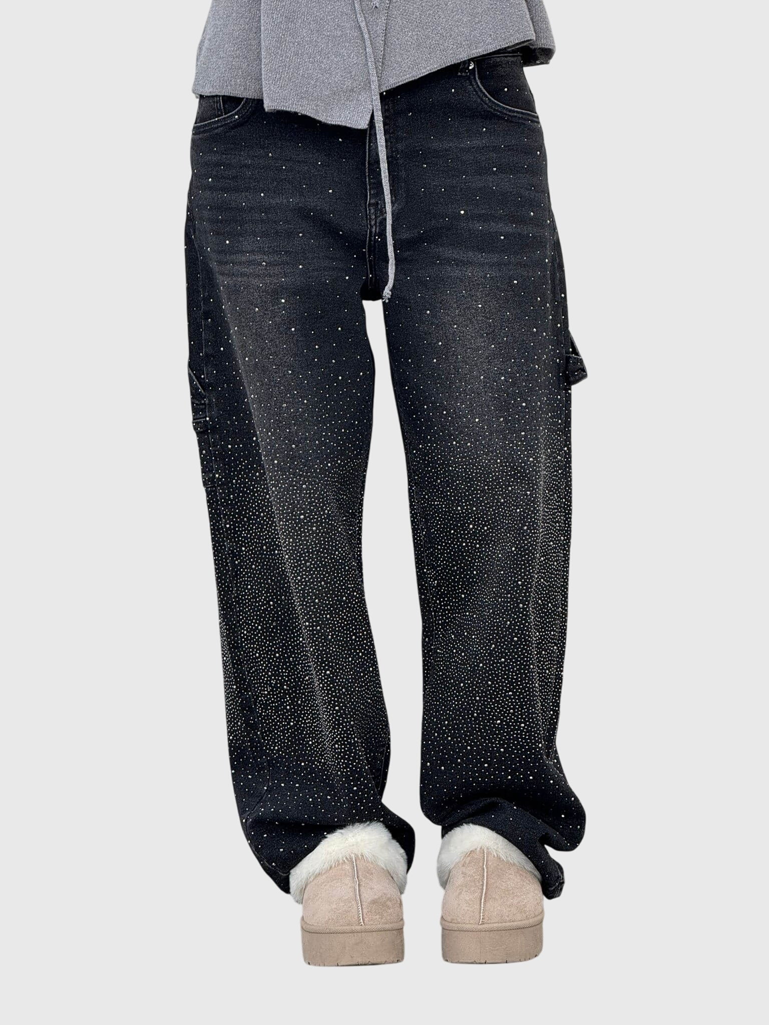 Davellia | Women’s Relaxed Balloon Fit Denim Pants