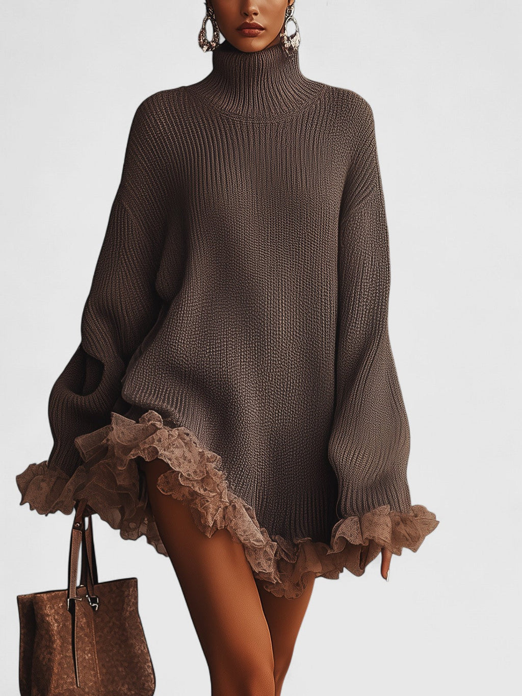 Davellia | Ruffled Knit Dress