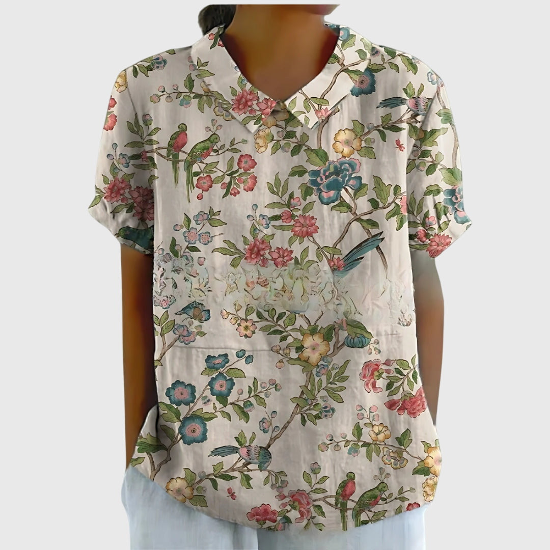 Davellia | Floral Loose Blouse