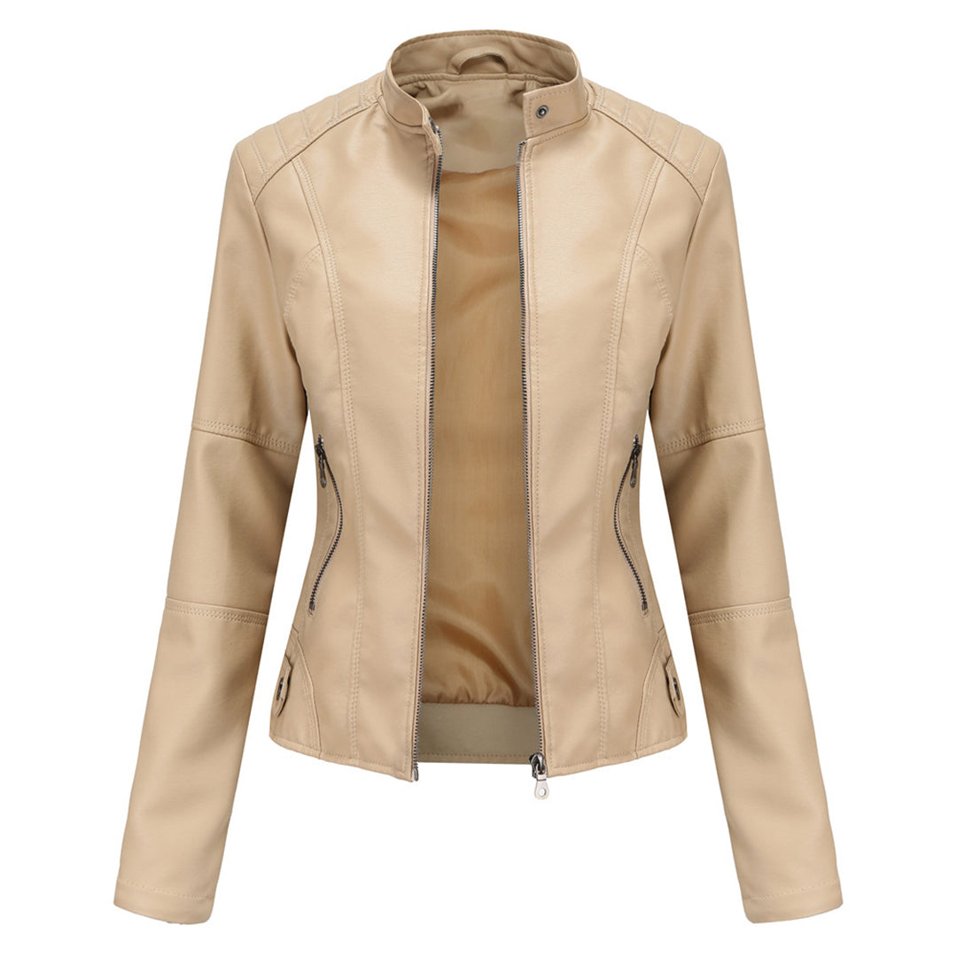 Davellia | Women’s Elegant Slim-fit Biker Jacket
