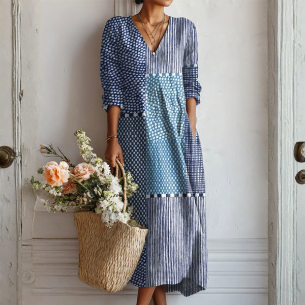 Davellia | Retro Linen Dress