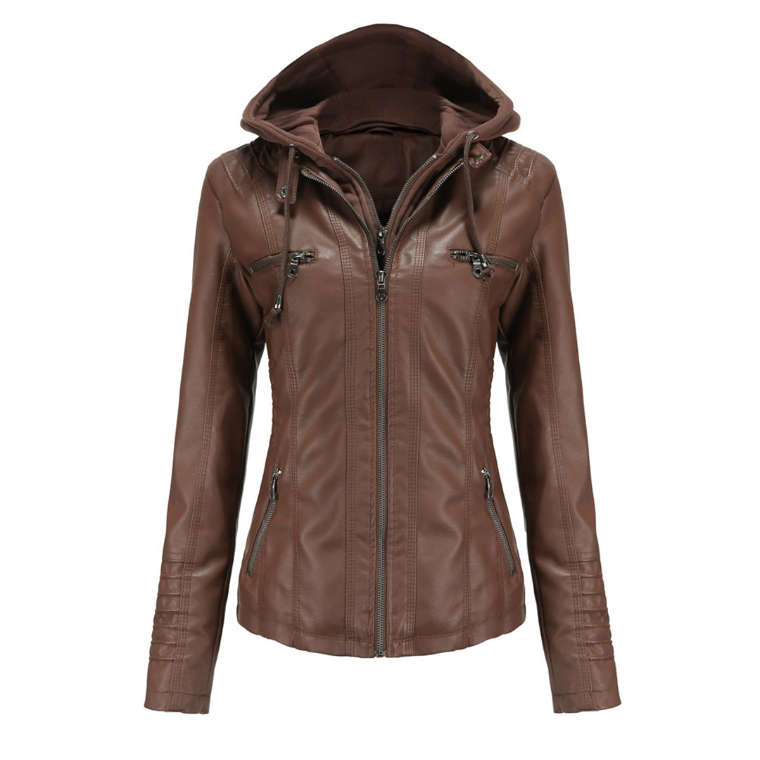 Davellia | Women’s Trendy Hooded Zip-up Jacket